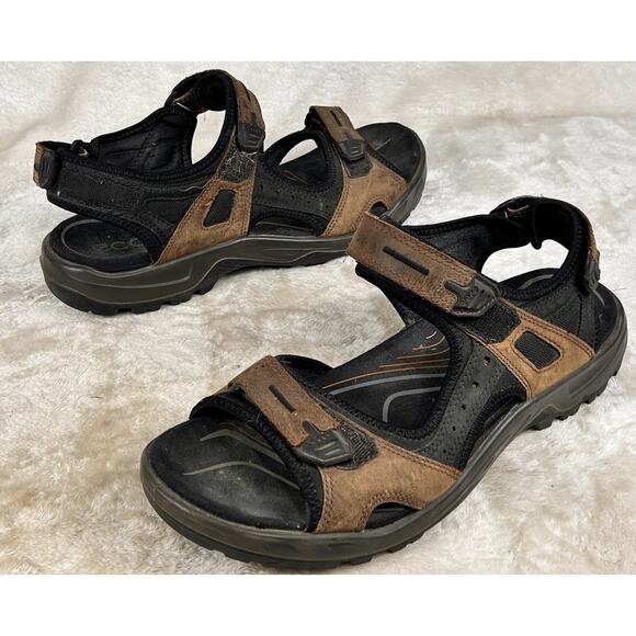 Ecco Yucatan Sandals Mens Sz 47 US 13 Brown Outdoor Hiking Powered By Receptor main image 4